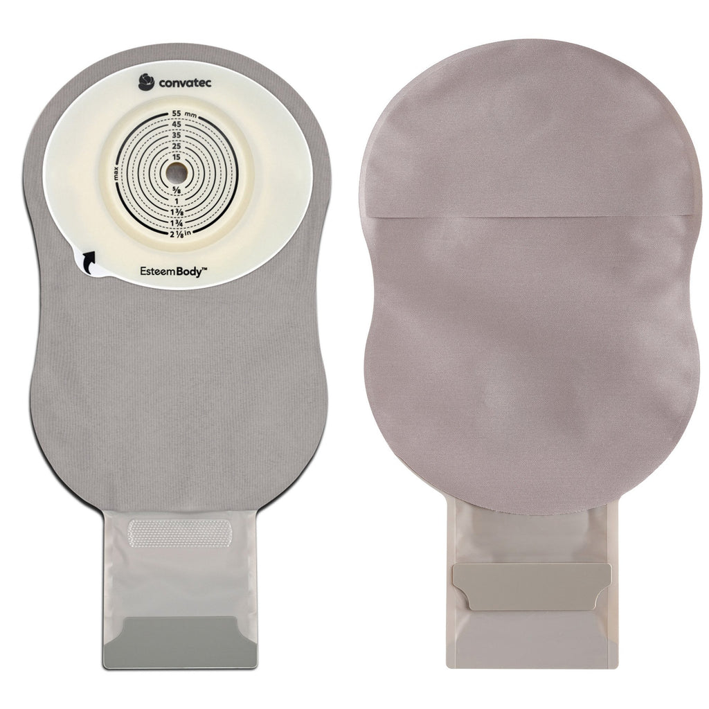 ConvaTec 423647 Esteem Body Soft Convex One-Piece Drainable Pouch Extended Wear - Durahesive