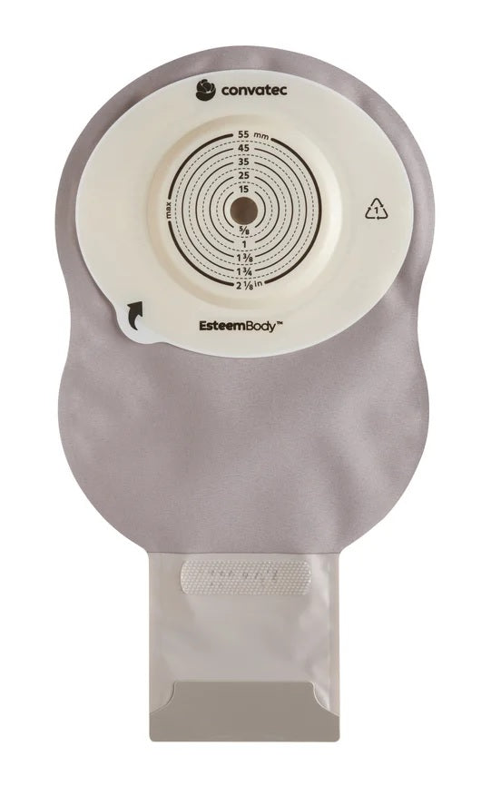 ConvaTec 423660 Esteem Body Soft Convex One-Piece Drainable Pouch Extended Wear - Durahesive