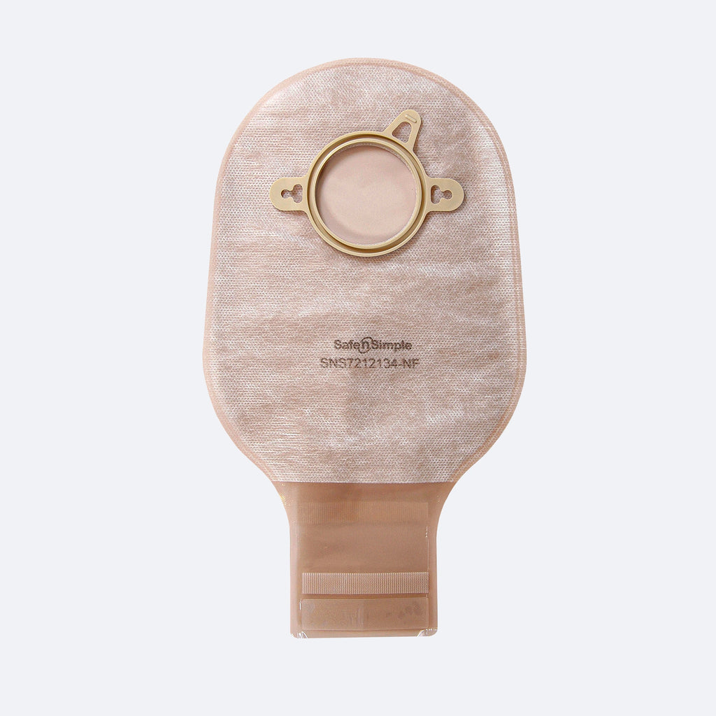 Safe N Simple SNS7212134-NF 12" Drainable 2- Piece Pouch Opaque 1-3/4" Flange with Belt Tabs and Velcro Closure