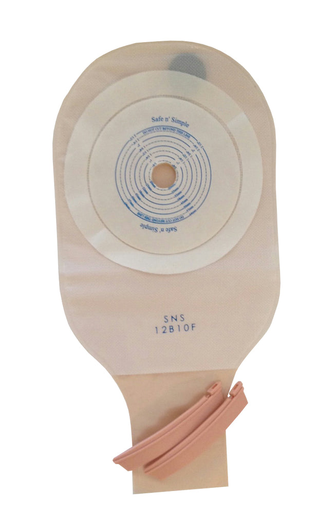 SAFE N SIMPLE SNS12B10F One-Piece Drainable Pouch with Filter, Opaque, 12"