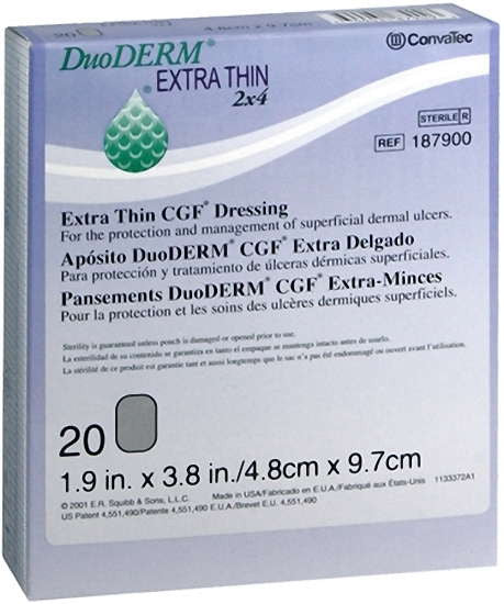 ConvaTec 187900 DuoDERM CGF Extra Thin Dressing