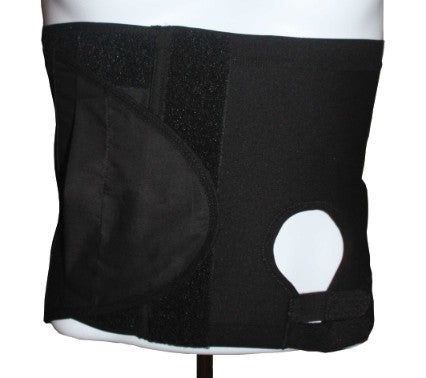 SAFE N SIMPLE SNS36KL4 Support Belt with Hole on Left, Black, Large