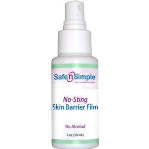 SAFE N SIMPLE SNS80792 No-Sting Skin Barrier Spray, 2 oz