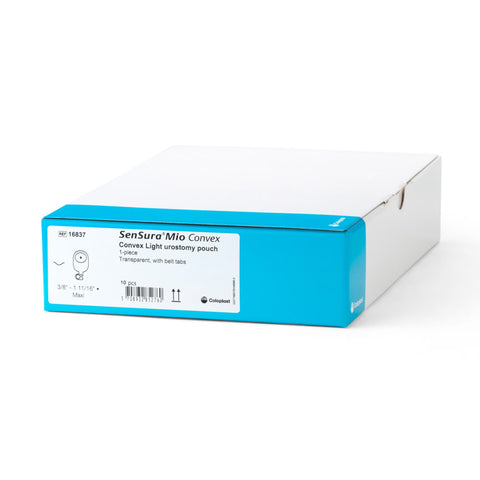 COLOPLAST 16837 SenSura Mio Convex Light MAXI Urostomy Pouch Cut-to-Fit