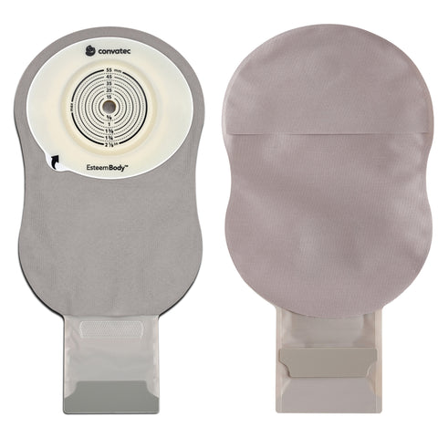 ConvaTec 423644 Esteem Body Soft Convex One-Piece Drainable Pouch Extended Wear - Durahesive