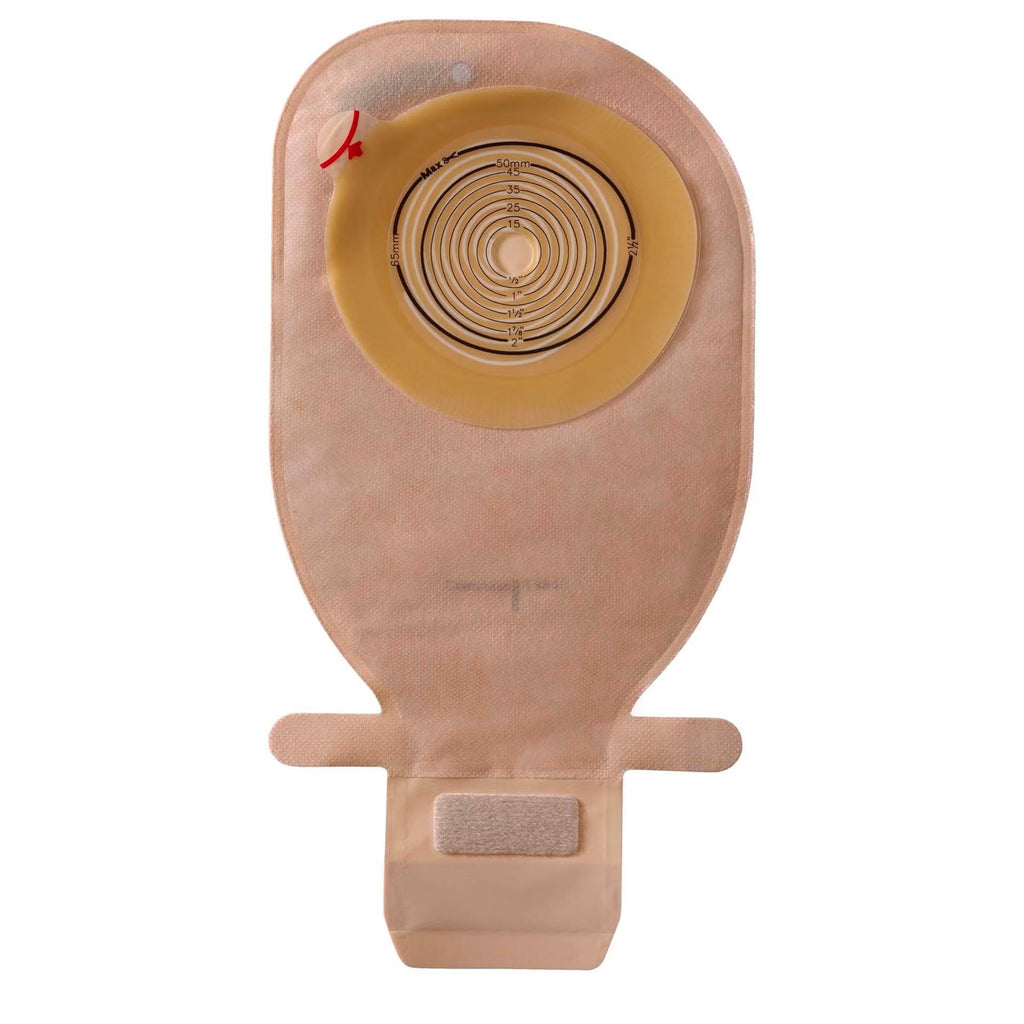 COLOPLAST 13840 Assura New Generation 1-piece drainable, Standard Wear, Midi, Cut-to-Fit, Flat, Opaque