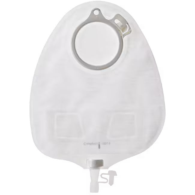 COLOPLAST 14228 Assura New Generation 2-piece urostomy pouch, Maxi, Transparent, Soft Outlet