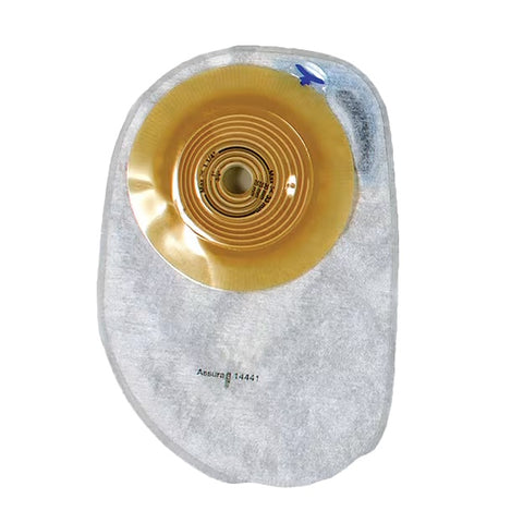 COLOPLAST 14435 Assura New Generation 1-Piece closed, Standard Wear, Midi, Cut-to-Fit, Convex Light, Opaque, Filter