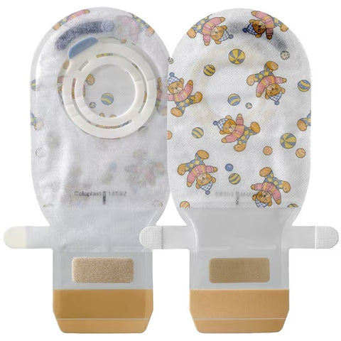COLOPLAST 14681 Assura AC pediatric drainable pouch, Transparent, Filter, EasiClose