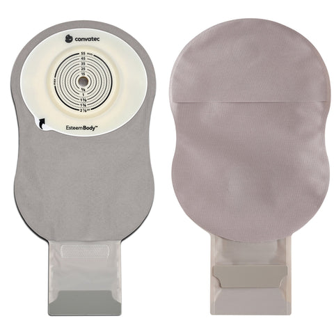 ConvaTec 423647 Esteem Body Soft Convex One-Piece Drainable Pouch Extended Wear - Durahesive