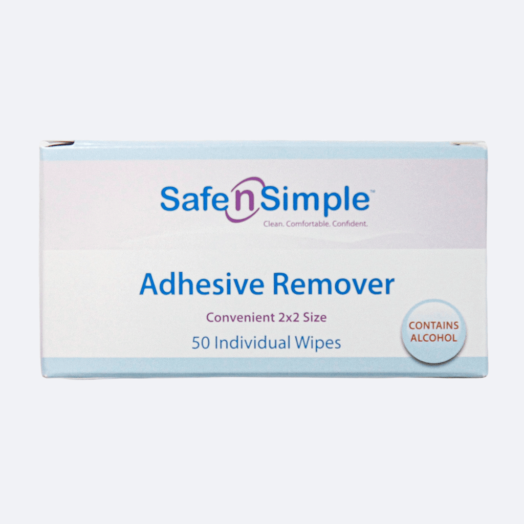 SAFE N SIMPLE SNS00650 Adhesive Remover Wipes with Alcohol
