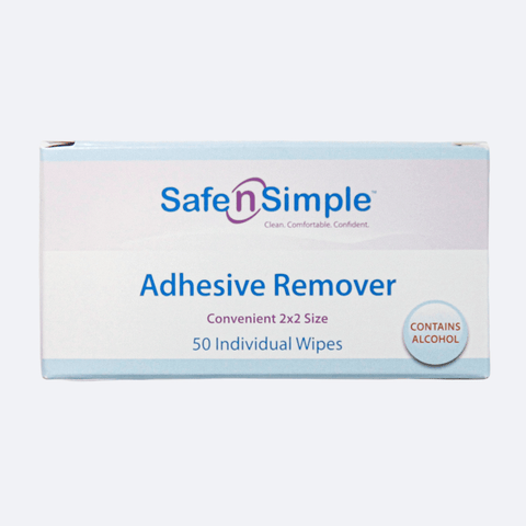 SAFE N SIMPLE SNS00650 Adhesive Remover Wipes with Alcohol