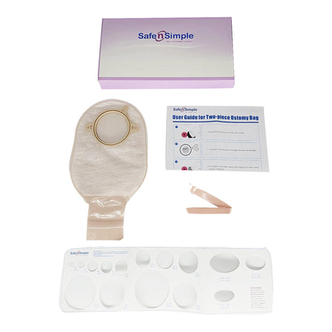 Safe N Simple SNS7212234 12" Drainable Pouch Opaque 2-3/4" Flange with Belt Tabs and one tailed closure