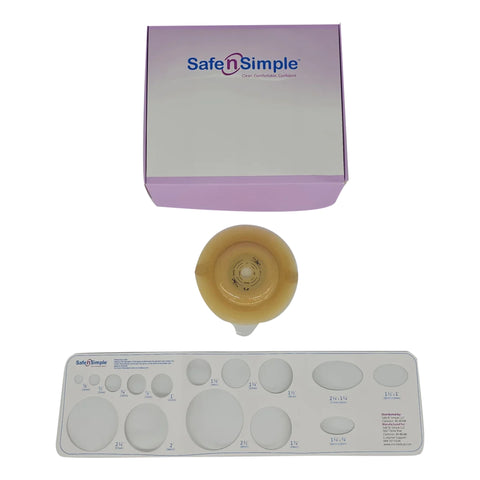 Safe N Simple SNS7238214 2-Piece Round Convex Barrier Standard Wear White 2-1/4" Flange Cut-to-Fit
