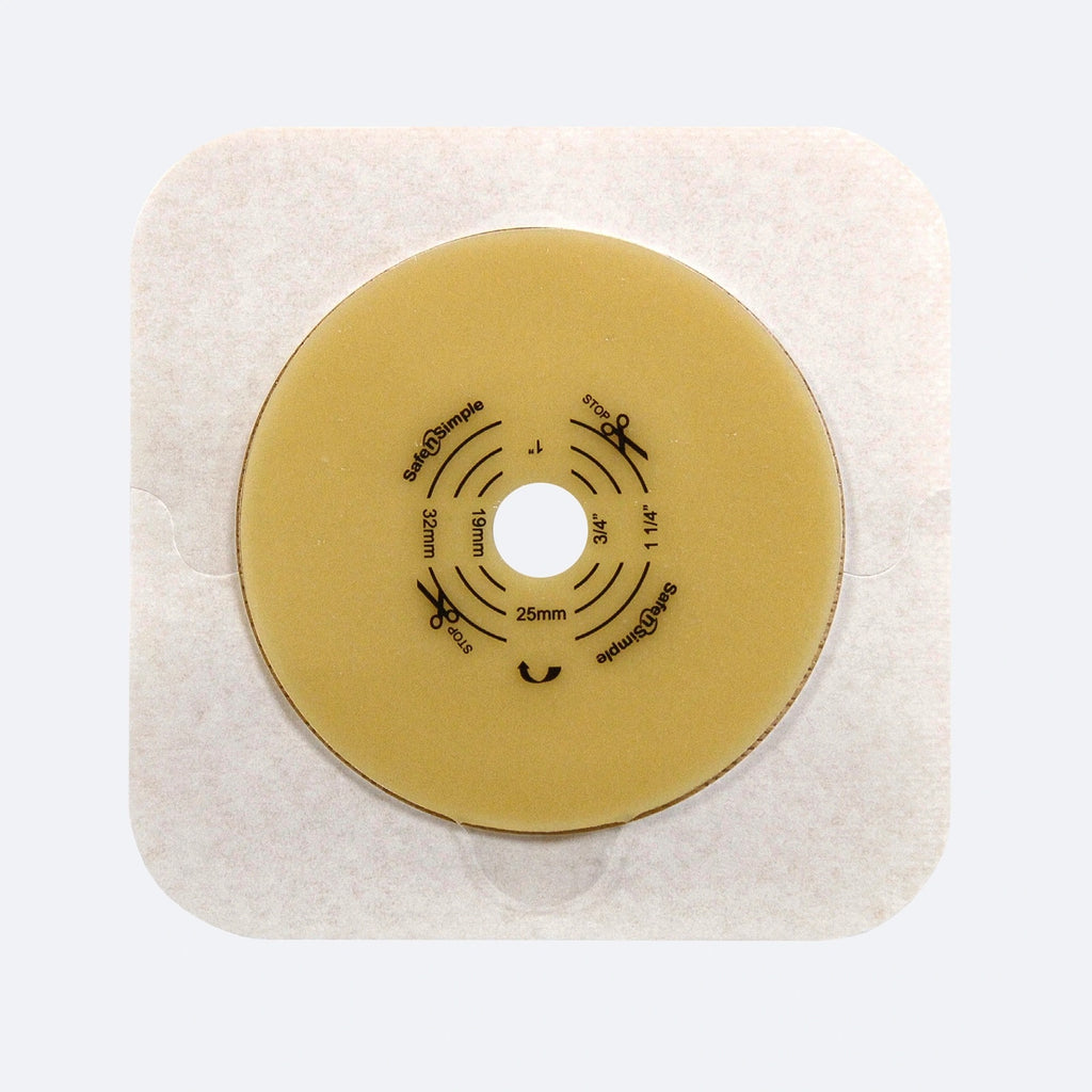 Safe N Simple SNS7304134NF 2-Piece Barrier Standard Wear Tape Collar Opaque 2" Flange Cut-to-Fit