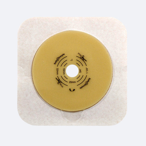 Safe N Simple SNS7304134NF 2-Piece Barrier Standard Wear Tape Collar Opaque 2" Flange Cut-to-Fit