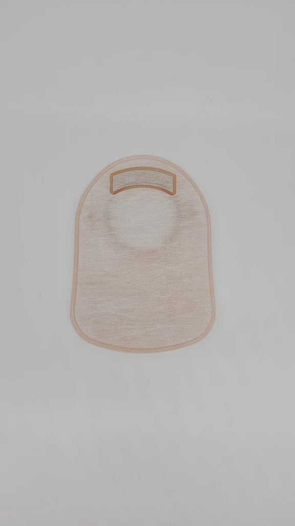 Safe N Simple SNS7408214 8" Closed 2-Piece Pouch Opaque with Filter 2-1/4" Flange with Belt Tabs