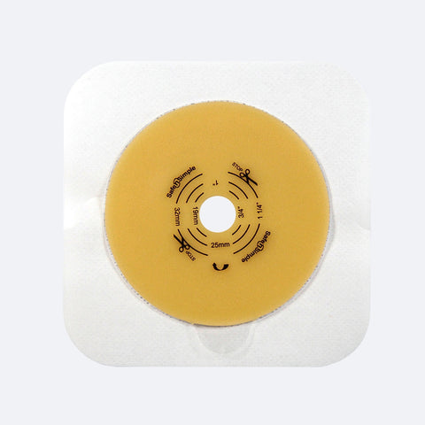 Safe N Simple SNS7804134NF 2-Piece Barrier Extended Wear with Tape Collar 2" Flange 1-1/4" Cut-to-Fit Stoma opening