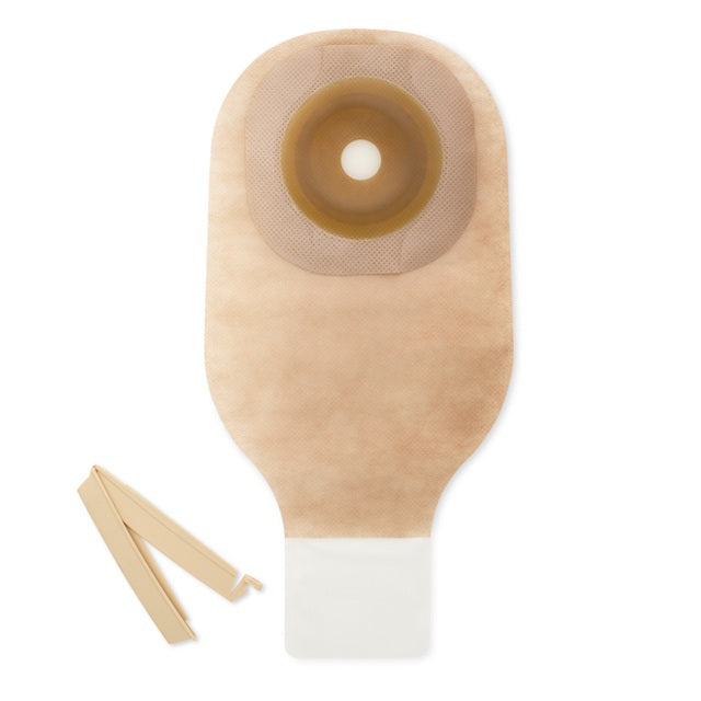 Hollister 8649 Premier 1-Piece Drainable Ostomy Pouch Flat Flextend Barrier Clamp