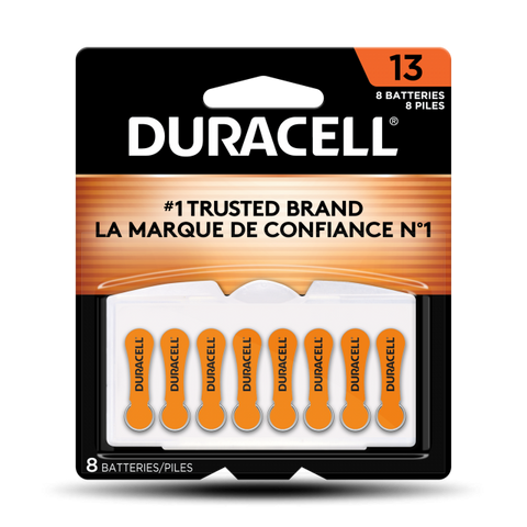 DURACELL DA13B8ZM09 Hearing Aid Batteries - 13 Cell - 1.4V