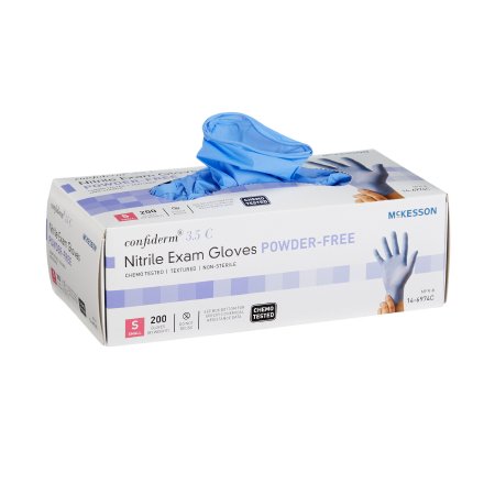 MCKESSON 14-6974C Confiderm 3.5C Nitrile Exam Gloves Small Powder-Free
