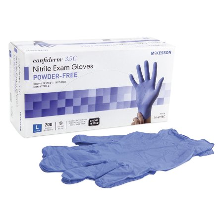 MCKESSON 14-6978C Confiderm 3.5C Nitrile Exam Gloves Large Powder-Free