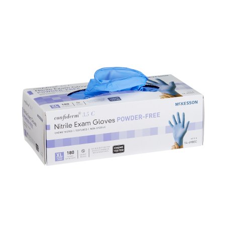 MCKESSON 14-6980C Confiderm 3.5C Nitrile Exam Gloves X-Large Powder-Free