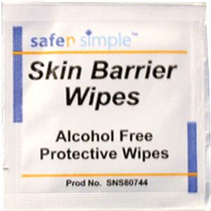 SAFE N SIMPLE SNS80744 No-Sting Skin Barrier Film, Individual Wipes, 2x2