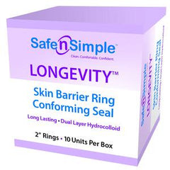 SAFE N SIMPLE SNS684H2 LONGEVITY Skin Barrier Conforming Seal, Individual Seals, 2 inch