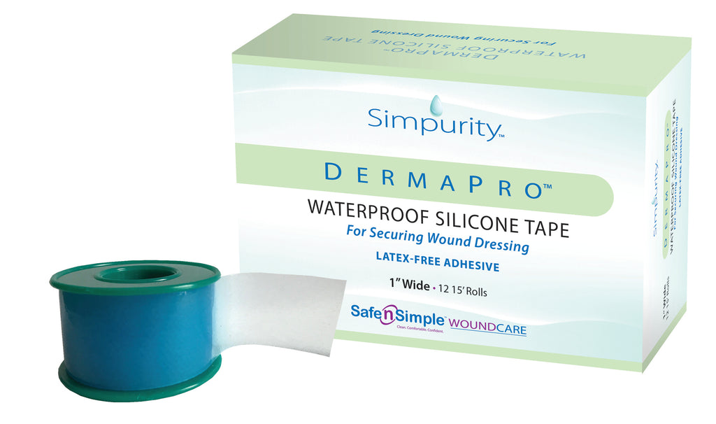 Waterproof Silicone Tape for Securing Wound Dressing (Latex Free
