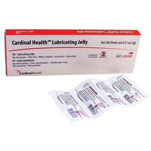CARDINAL HEALTH ZRLJ33107 Lubricating Jelly 3g Foil Packet