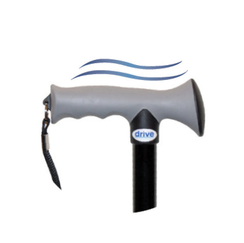 DRIVE MEDICAL RTL10370BK Aluminum Folding Canes with Gel Grip, Height Adjustable