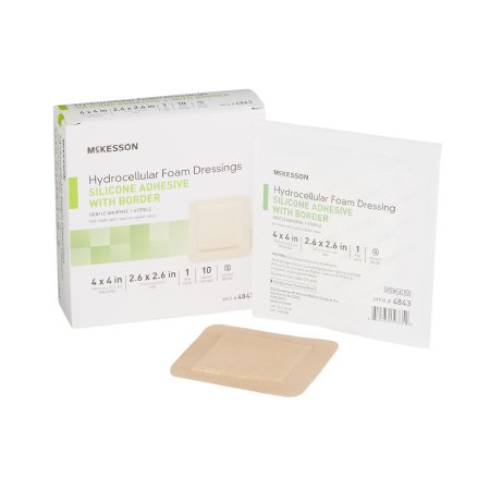 MCKESSON 4843 Hydrocelluar Foam Dressings 4 X 4 Inch