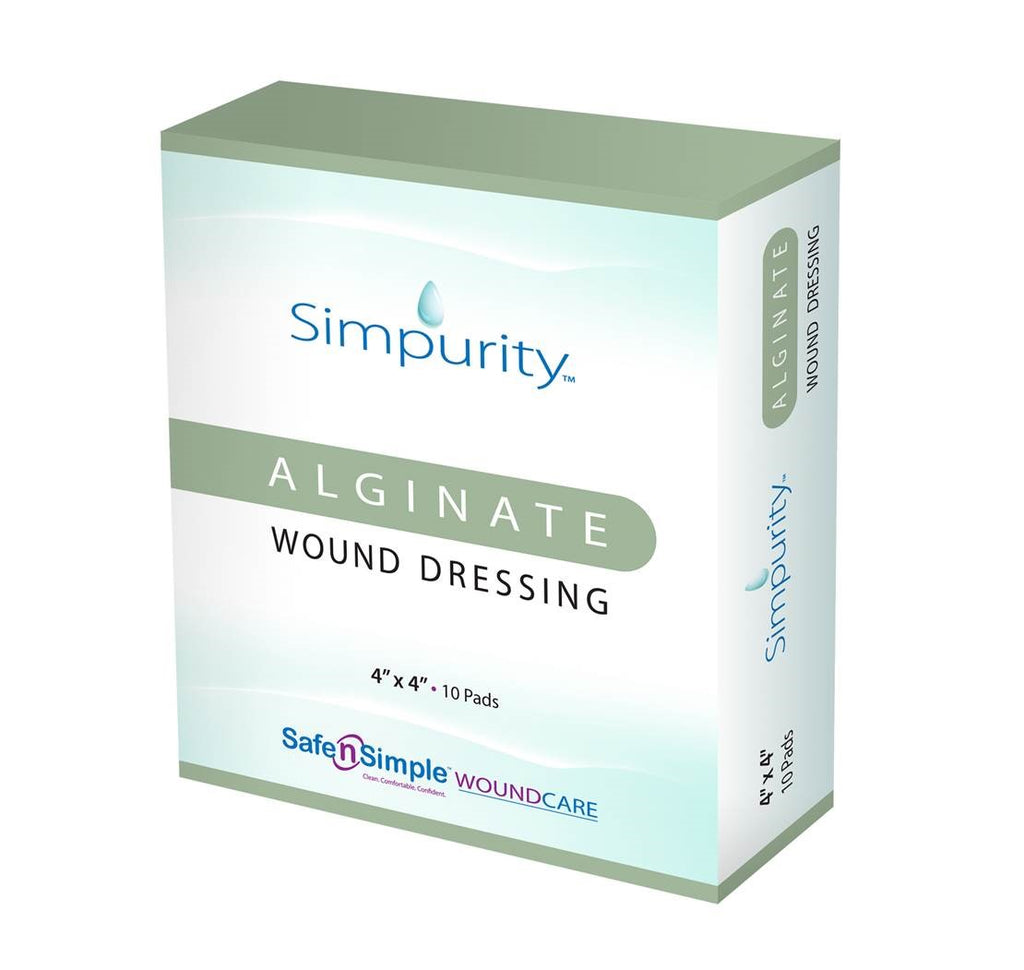 SAFE N SIMPLE SNS50704 Simpurity Alginate Wound Dressing SAFE N SIMPLE SNS50704 Simpurity Alginate Wound Dressing