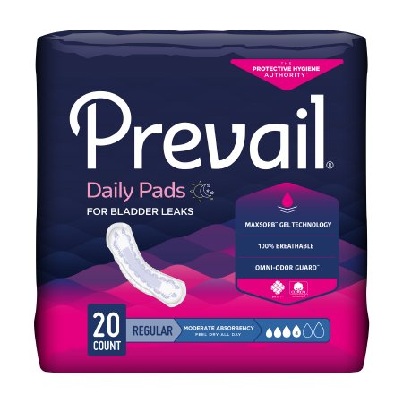 FIRST QUALITY BC-012 Prevail Bladder Control Pad – Moderate (CS)