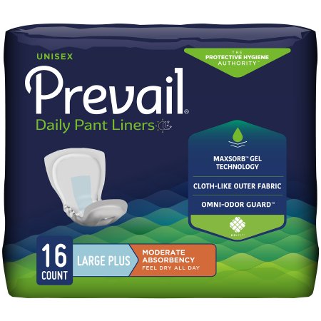 FIRST QUALITY PL-113/1 Prevail Incontinence Liner 28 Inch Length Heavy Absorbency Unisex (CS)