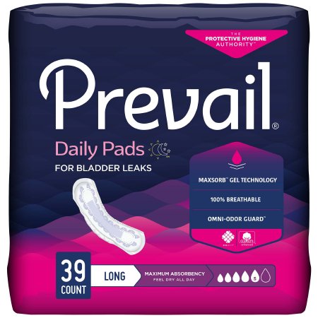 FIRST QUALITY PV-915/1 Prevail Bladder Control Pad 13" Heavy Absorbency Female (CS)