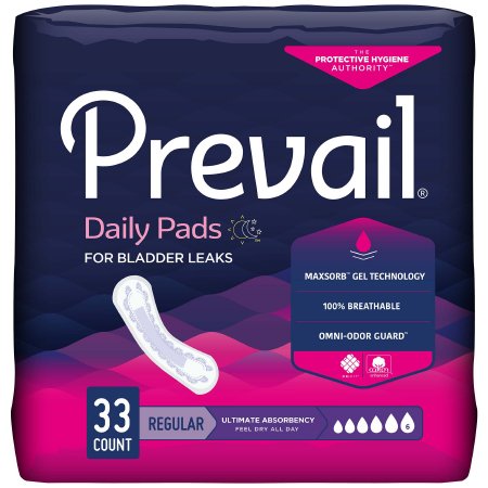 FIRST QUALITY PV-923/1 Prevail Bladder Control Pad 16" Heavy Absorbency Female (CS)