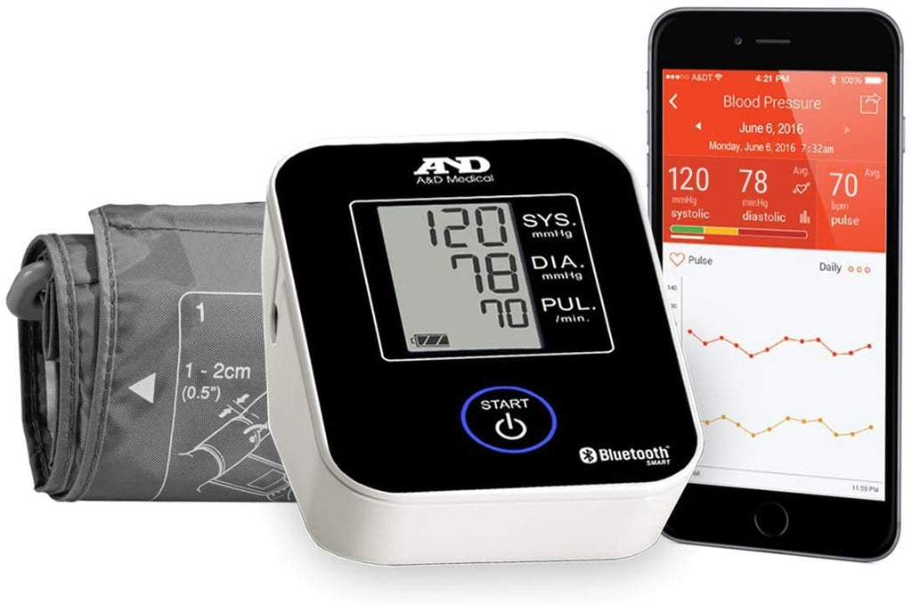 A&D UA-651BLE Upper Arm Blood Pressure Monitor with Bluetooth Smart Technology