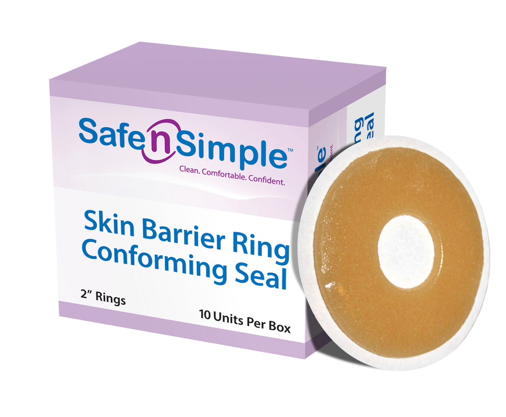 SAFE N SIMPLE SNS684U2 Skin Barrier Ring Conforming Seal, Individual Seals, 2 inch